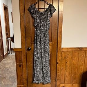 Premier Black and White Casual Maxi Sundress